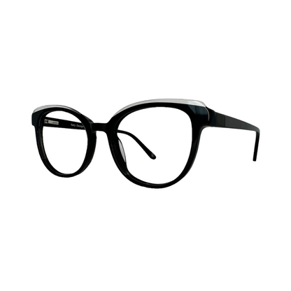 Óculos Feminino Acetato Preto Detalhe Transparente SUBW3076 C5 53